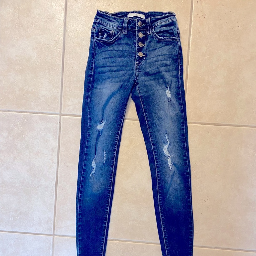 KanCan Distressed Skinny Jeans